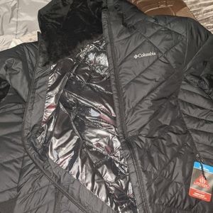 Columbia Women's Plus Size Heavenly Hooded Jacket, Black 1x